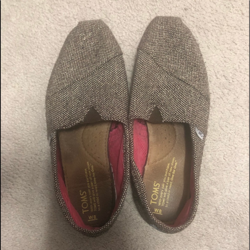 Burlap and Sparkle Toms